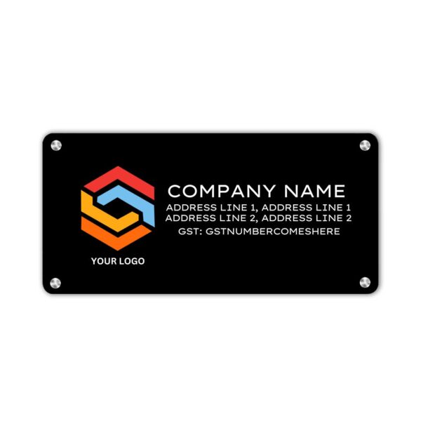 Glow sign board dummy product
